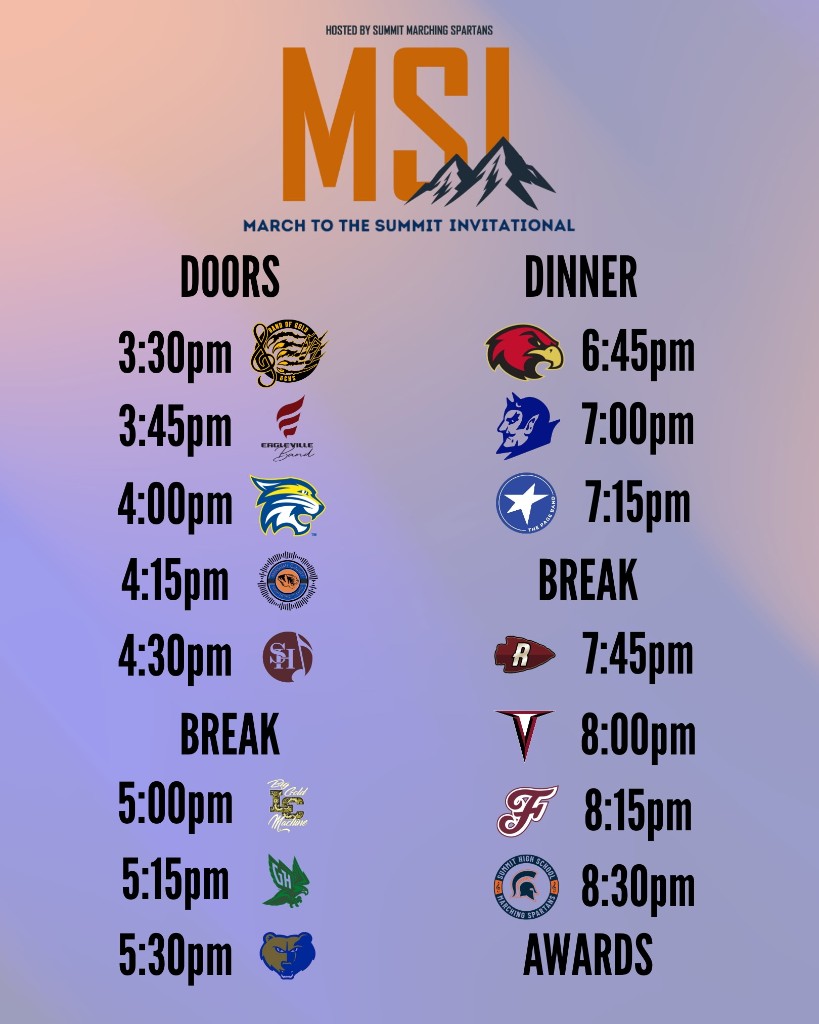 MSI 2026 performance schedule poster